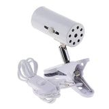Maxbell Reptile Light Clamp Ceramic Infrared Emitter Heat Lamp Stand EU Plug White