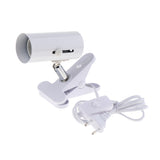 Maxbell Reptile Light Clamp Ceramic Infrared Emitter Heat Lamp Stand EU Plug White