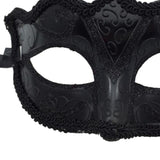 Maxbell Black Eye Mask Men Ladies Masquerade Ball Mask Venetian Party Eye Mask for Carnival Halloween Xmas Party