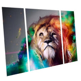 Maxbell Large Canvas Decorative Home Wall Painting Picture Lion Head Animal Print