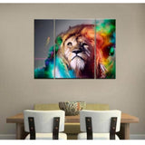 Maxbell Large Canvas Decorative Home Wall Painting Picture Lion Head Animal Print
