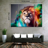 Maxbell Large Canvas Decorative Home Wall Painting Picture Lion Head Animal Print