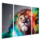 Maxbell Large Canvas Decorative Home Wall Painting Picture Lion Head Animal Print