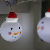 Maxbell Snowman Head LED String Light Christmas Home Decor Bulbs Party Lamp White