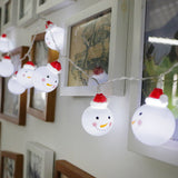 Maxbell Snowman Head LED String Light Christmas Home Decor Bulbs Party Lamp White