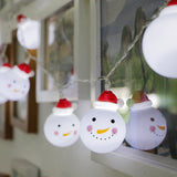 Maxbell Snowman Head LED String Light Christmas Home Decor Bulbs Party Lamp White