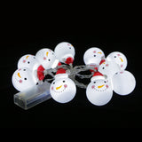 Maxbell Snowman Head LED String Light Christmas Home Decor Bulbs Party Lamp White