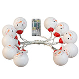 Maxbell Snowman Head LED String Light Christmas Home Decor Bulbs Party Lamp White