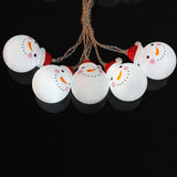 Maxbell Snowman Head LED String Light Christmas Home Decor Bulbs Party Lamp White