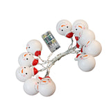 Maxbell Snowman Head LED String Light Christmas Home Decor Bulbs Party Lamp White