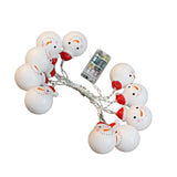 Maxbell Snowman Head LED String Light Christmas Home Decor Bulbs Party Lamp White