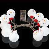 Maxbell Snowman Head LED String Light Christmas Home Decor Bulbs Party Lamp White