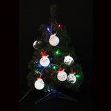 Maxbell Snowman Head LED String Light Christmas Home Decor Bulbs Party Lamp White