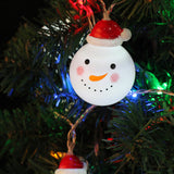 Maxbell Snowman Head LED String Light Christmas Home Decor Bulbs Party Lamp White