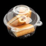 Maxbell 100pcs Clear Plastic Cupcake Cake Dome Favor Box Container for Wedding Party