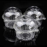 Maxbell 100pcs Clear Plastic Cupcake Cake Dome Favor Box Container for Wedding Party