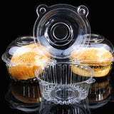 Maxbell 100pcs Clear Plastic Cupcake Cake Dome Favor Box Container for Wedding Party