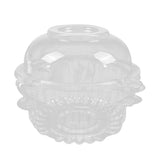 Maxbell 100pcs Clear Plastic Cupcake Cake Dome Favor Box Container for Wedding Party