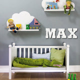Maxbell Wood LED 6'' Vintage Letter Lights Circus Style Alphabet Light Up Plaques &