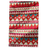 Maxbell  30*180cm Bohemian Table Runner Tassel Cotton Tablecloth Cover Home Cafe Bar Dining Table Tea Table Decor Mat -Red