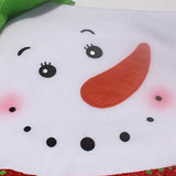 Maxbell 2Pcs Lovers Snowman Chair Back Cover for Christmas Kitchen Dinner Decoration