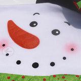 Maxbell 2Pcs Lovers Snowman Chair Back Cover for Christmas Kitchen Dinner Decoration