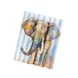 Maxbell Bathroom Shower Sheer Waterproof Polyester Curtain Panel w/12 Hook Elephant #3