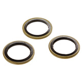 Maxbell 100pcs Φ20 Rubber Metal Combination Ring Sealing Rings Gasket Grommets Washers 20mm
