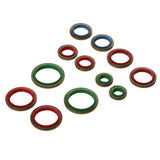 Maxbell 100pcs 6mm-16mm Rubber Metal Combination Ring Sealing Rings Gasket Grommets Washers