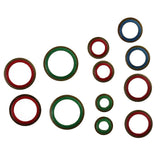 Maxbell 100pcs 6mm-16mm Rubber Metal Combination Ring Sealing Rings Gasket Grommets Washers