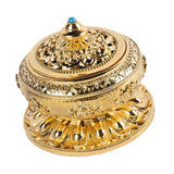 Vintage Incense Smoke Cone Aroma Burner Holder Stove Censer Thurible Gold