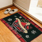 Maxbell Xmas Santa Mat Rug Bedroom Carpet Floor Door Cover Pad Cushion Decoration#1