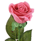 Maxbell 20 Heads Real Touch Latex Rose Artificial Daisy Flowers for Wedding Pink