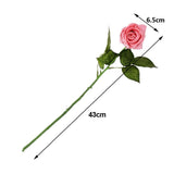 Maxbell 20 Heads Real Touch Latex Rose Artificial Daisy Flowers for Wedding Pink