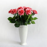 Maxbell 20 Heads Real Touch Latex Rose Artificial Daisy Flowers for Wedding Pink