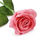 Maxbell 20 Heads Real Touch Latex Rose Artificial Daisy Flowers for Wedding Pink