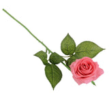 Maxbell 20 Heads Real Touch Latex Rose Artificial Daisy Flowers for Wedding Pink