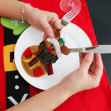 Maxbell Elk Deer Christmas Dinner Tableware Cutlery Bag Holder Knife Spoon Fork Bag