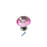 Maxbell  Pink Diamond Crystal Cabinet Door Drawer Cupboad Bin Handle Pull Knob 30mm