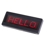 Maxbell Programmable LED Scrolling Board Name Badge Sign Card Tag Moving Display