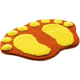 Maxbell Floor Anti-Slip Orange Absorbent Footprint Plush Mat Carpet Bathroom Kitchen