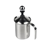 Maxbell Stainless Steel Milk Frother Cappuccino Coffee Frother Double Froth Pump