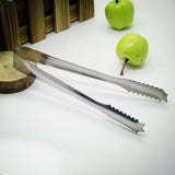 Maxbell 6 inch Stainless Steel Salad Ice Cake Bread Barbecue Tong Cooking Buffet Serving Food Clamp