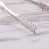 Maxbell 6 inch Stainless Steel Salad Ice Cake Bread Barbecue Tong Cooking Buffet Serving Food Clamp