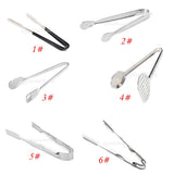 Maxbell 7 inch Salad Ice Cake Bread Barbecue BBQ Tong Cooking Buffet Serving Food Clamp