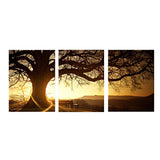 Maxbell 3pcs Join-Together TREE Oil Canvas Painting Modern Abstract Art Picture Home Decor