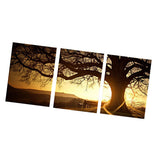 Maxbell 3pcs Join-Together TREE Oil Canvas Painting Modern Abstract Art Picture Home Decor