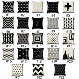 Maxbell Retro Cotton Linen Pillow Case PLAID Waist Throw Cushion Cover Home Decor #2