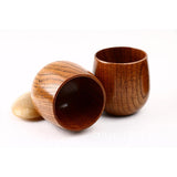 Maxbell Japanese Wooden Tea Cup Coffee Mug Handmade Mugs Handle Drinkware Beer Party Decor