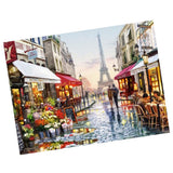 Maxbell Frameless DIY Painting By Numbers Canvas Painting Art Picture Flower Street